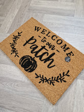 Load image into Gallery viewer, Welcome To Our Patch Pumpkin Autumnal Seasonal Doormat