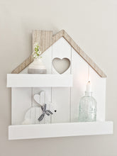 Load image into Gallery viewer, White House Shaped Shelf With Heart