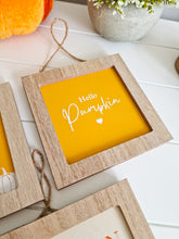 Load image into Gallery viewer, Autumn Inspired Mini Light Framed Hanging Sign