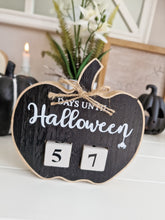 Load image into Gallery viewer, Pumpkin Shaped Count Down To Halloween Block