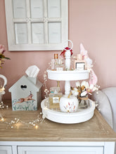 Load image into Gallery viewer, White Double Tier Tray/Display Stand