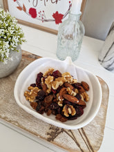 Load image into Gallery viewer, White Pumpkin Shaped Ceramic Dish