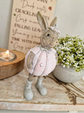 Load image into Gallery viewer, Rustic Pink Miniature Standing Pumpkin Bunny