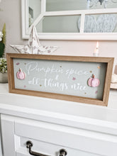 Load image into Gallery viewer, Pink Pumpkin Spice Framed Wall Plaque