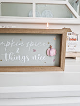Load image into Gallery viewer, Pink Pumpkin Spice Framed Wall Plaque