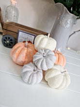 Load image into Gallery viewer, Orange, Cream & Grey Decorative Pumpkin Mix