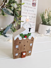 Load image into Gallery viewer, Christmas Pudding Miniature Decorative Wooden House Figure