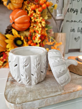 Load image into Gallery viewer, Autumn Light Grey Ceramic Pumpkin Wax Melter