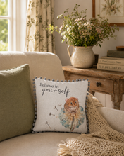 Load image into Gallery viewer, Believe In Yourself Mouse Pom Pom Cushion