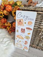 Load image into Gallery viewer, Autumn Cosy Season White Pumpkin Plaque