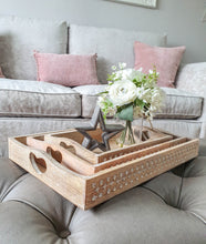 Load image into Gallery viewer, Natural White Wash Mango Wood Heart Tray