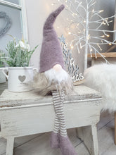 Load image into Gallery viewer, Dusky Pink Stripy Legged Gonk