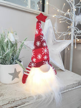 Load image into Gallery viewer, Nordic Red Snowflake Light Up Gonk