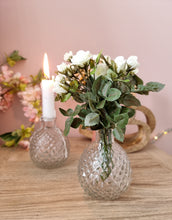 Load image into Gallery viewer, Vintage Style Clear Glass Ribbed Bottle