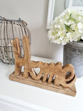 Load image into Gallery viewer, Natural Chunky Wooden Home Lettering