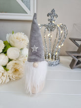 Load image into Gallery viewer, Grey Star Hat Wooden Gonk Figure