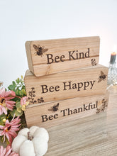 Load image into Gallery viewer, Positive Bee Inspired Wooden Block Set