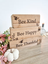 Load image into Gallery viewer, Positive Bee Inspired Wooden Block Set