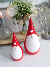 Load image into Gallery viewer, Chubby Red & White Ceramic Gonk