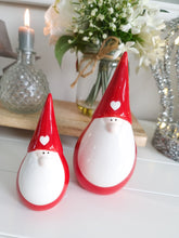 Load image into Gallery viewer, Chubby Red & White Ceramic Gonk