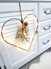 Load image into Gallery viewer, Light Up Heart With Foliage & Red Berries