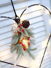 Load image into Gallery viewer, Light Up Heart With Foliage & Red Berries