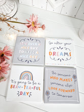 Load image into Gallery viewer, Positive Inspired Square Ceramic Coaster