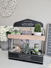 Load image into Gallery viewer, Welcome To Our Kitchen Double Wall Shelf