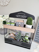 Load image into Gallery viewer, Welcome To Our Kitchen Double Wall Shelf
