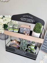 Load image into Gallery viewer, Welcome To Our Kitchen Double Wall Shelf