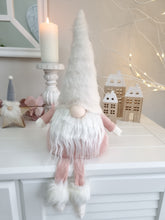 Load image into Gallery viewer, Light Pink & White Fluffy Sitting Gonk