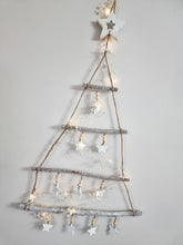 Load image into Gallery viewer, Rustic White Star Hanging Tree