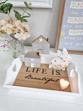 Load image into Gallery viewer, Life Is Beautiful Heart Handle Tray