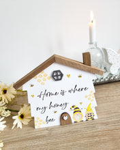 Load image into Gallery viewer, House Shaped Bee Gnome Plaque