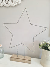 Load image into Gallery viewer, Light Up Warm White Wire Freestanding Star