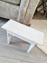Load image into Gallery viewer, White Heart Mini Side Bench / Table