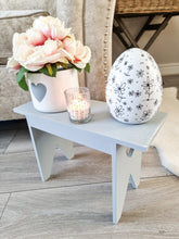 Load image into Gallery viewer, Grey Heart Mini Side Bench / Table