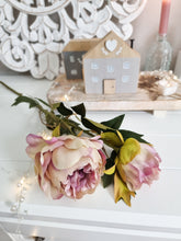 Load image into Gallery viewer, Blush Pink Peony Flower Stem