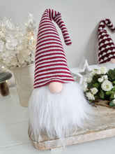 Load image into Gallery viewer, Red & White Fluffy Knitted Gonk