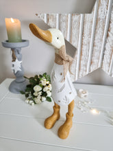 Load image into Gallery viewer, Snowy White Feather Standing Duck