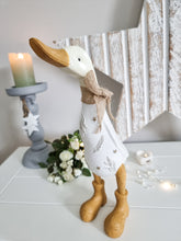 Load image into Gallery viewer, Snowy White Feather Standing Duck