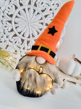 Load image into Gallery viewer, Orange & Black Gonk With LED Pumpkin