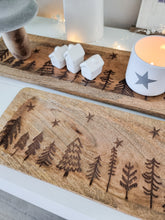 Load image into Gallery viewer, Natural Mango Wood Christmas Tree Design Tray
