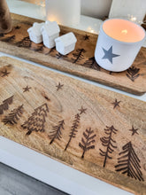 Load image into Gallery viewer, Natural Mango Wood Christmas Tree Design Tray
