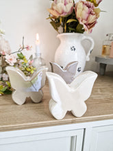 Load image into Gallery viewer, Ombre Grey Ceramic Glazed Butterfly - Set Of 3