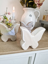 Load image into Gallery viewer, Ombre Grey Ceramic Glazed Butterfly - Set Of 3