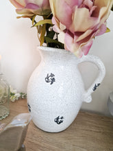 Load image into Gallery viewer, Vintage Style White Stoneware Crackle Jug