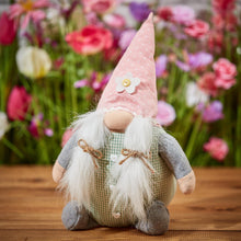 Load image into Gallery viewer, Nordic Gnome Doorstop With Pink Daisy Hat