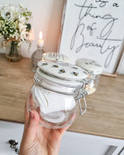 Load image into Gallery viewer, Bee Happy Clip Lock Storage Jar
