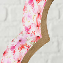 Load image into Gallery viewer, Pink Floral Mango Wood Sleeping Heart